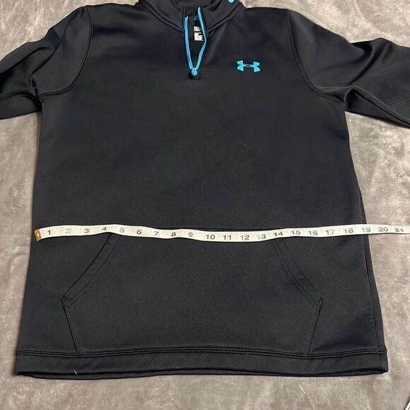 Youth XL UA ColdGear 3/4 Zip Sweatshirt - Picture 4 of 6